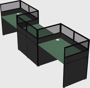 Rectangular cubicles
