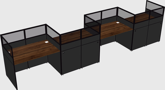 Rectangular cubicles