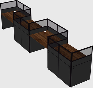 Rectangular cubicles