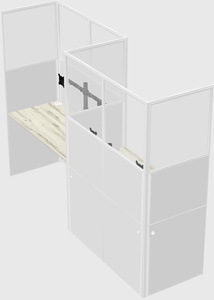 Rectangular cubicles