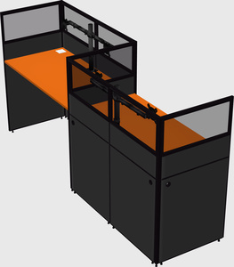 Rectangular cubicles