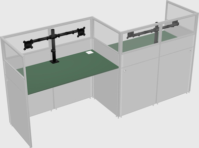 Rectangular cubicles