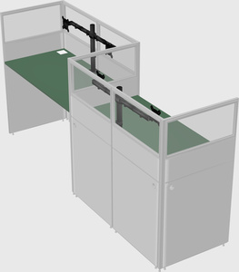 Rectangular cubicles