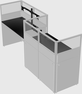 Rectangular cubicles