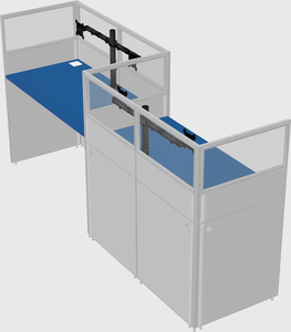 Rectangular cubicles