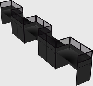 Rectangular cubicles