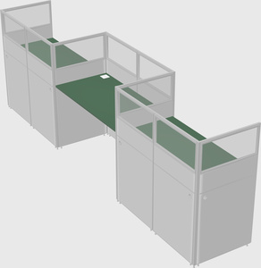 Rectangular cubicles