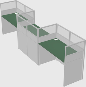 Rectangular cubicles