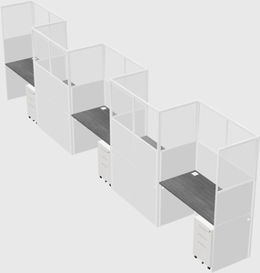 Rectangular cubicles