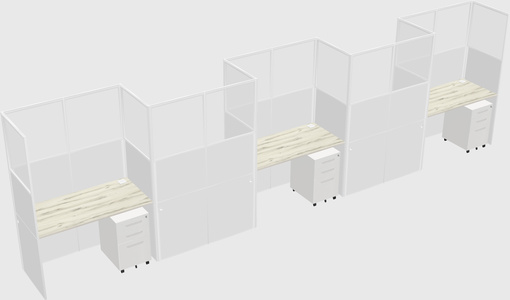 Rectangular cubicles