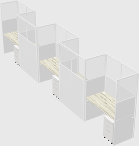 Rectangular cubicles