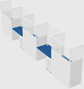 Rectangular cubicles