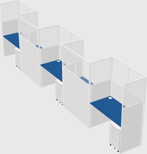 Rectangular cubicles