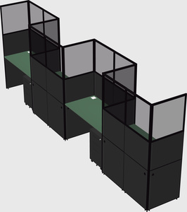 Rectangular cubicles