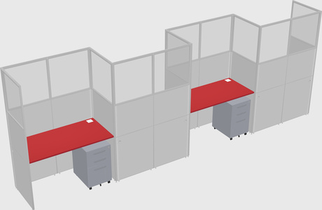 Rectangular cubicles