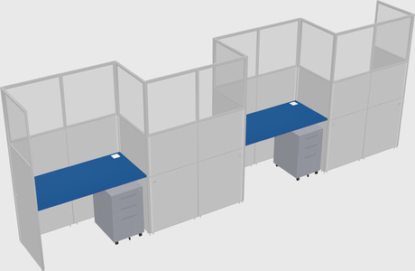 Rectangular cubicles