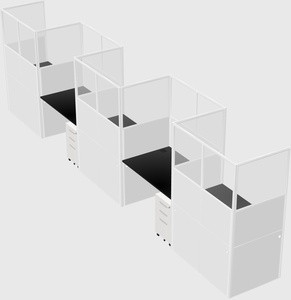 Rectangular cubicles