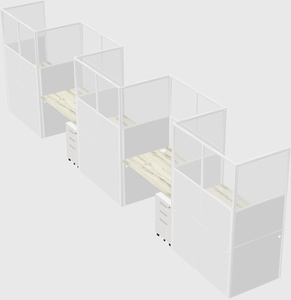 Rectangular cubicles
