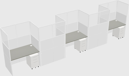 Rectangular cubicles