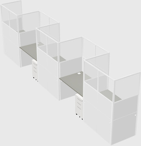 Rectangular cubicles