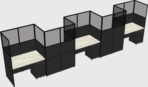Rectangular cubicles