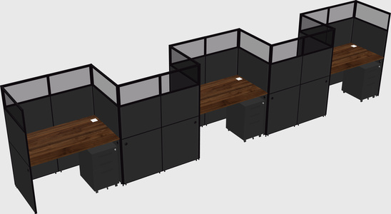 Rectangular cubicles