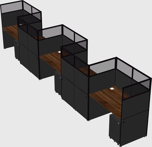 Rectangular cubicles