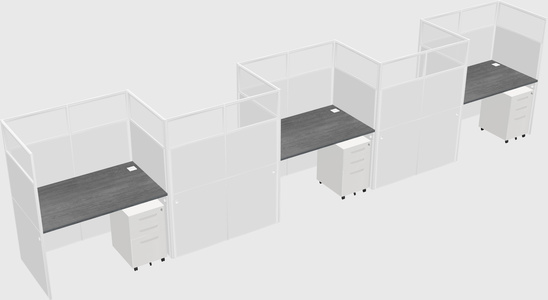 Rectangular cubicles