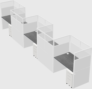 Rectangular cubicles