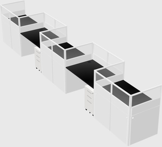 Rectangular cubicles