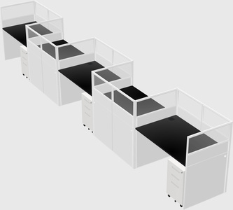 Rectangular cubicles