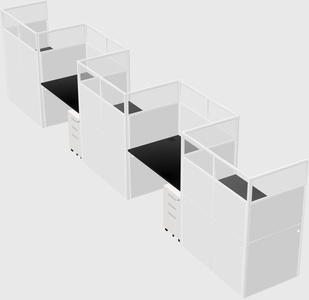 Rectangular cubicles