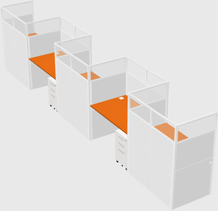 Rectangular cubicles