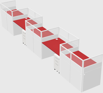 Rectangular cubicles