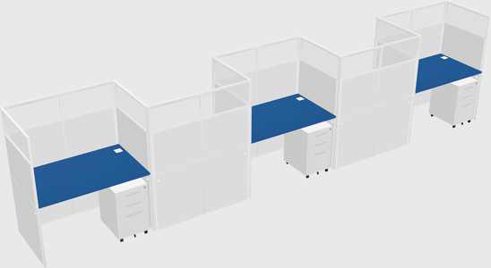 Rectangular cubicles
