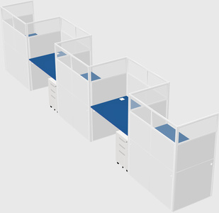 Rectangular cubicles