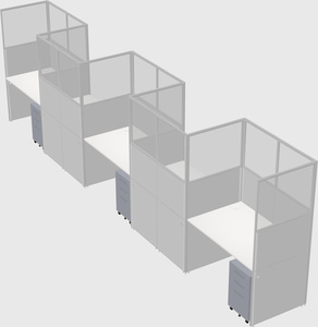 Rectangular cubicles