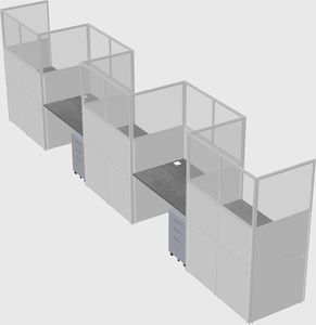 Rectangular cubicles