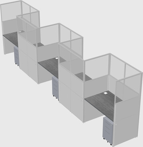 Rectangular cubicles