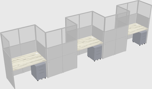 Rectangular cubicles