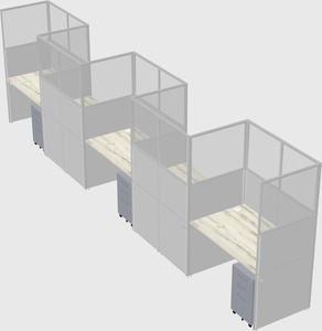 Rectangular cubicles