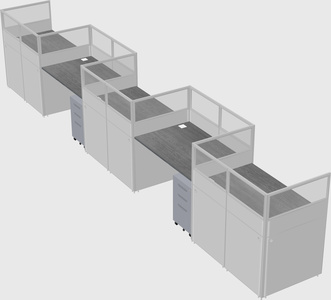 Rectangular cubicles