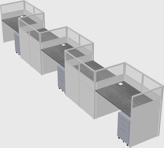 Rectangular cubicles