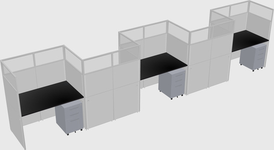 Rectangular cubicles