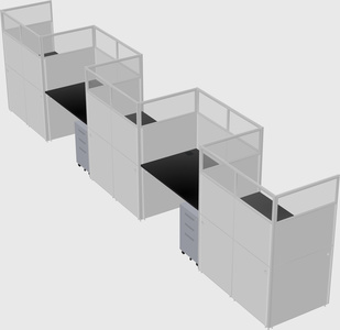 Rectangular cubicles