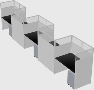 Rectangular cubicles