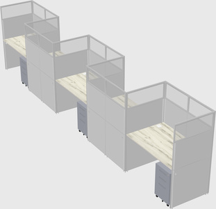Rectangular cubicles