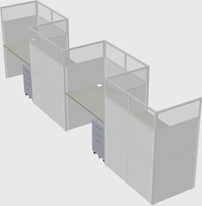 Rectangular cubicles