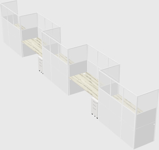 Rectangular cubicles