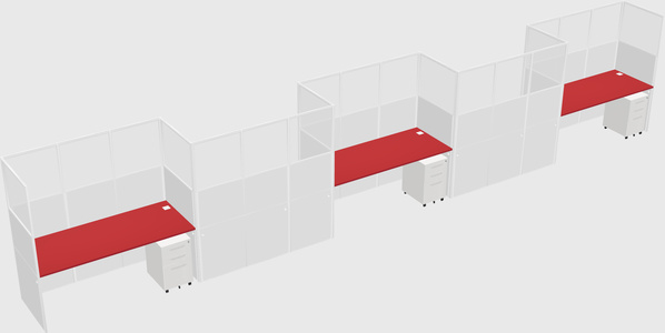 Rectangular cubicles